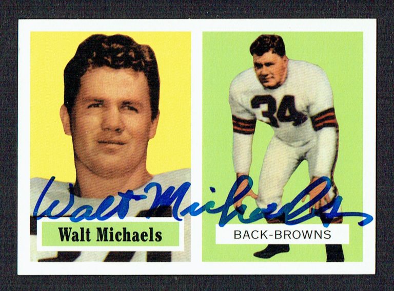 Walt Michaels #102 signed autograph auto 1994 Topps 1957 Archives Football Card
