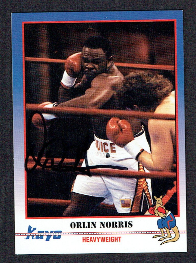 Orlin Norris #193 signed autograph auto 1991 KAYO Boxing Trading Card