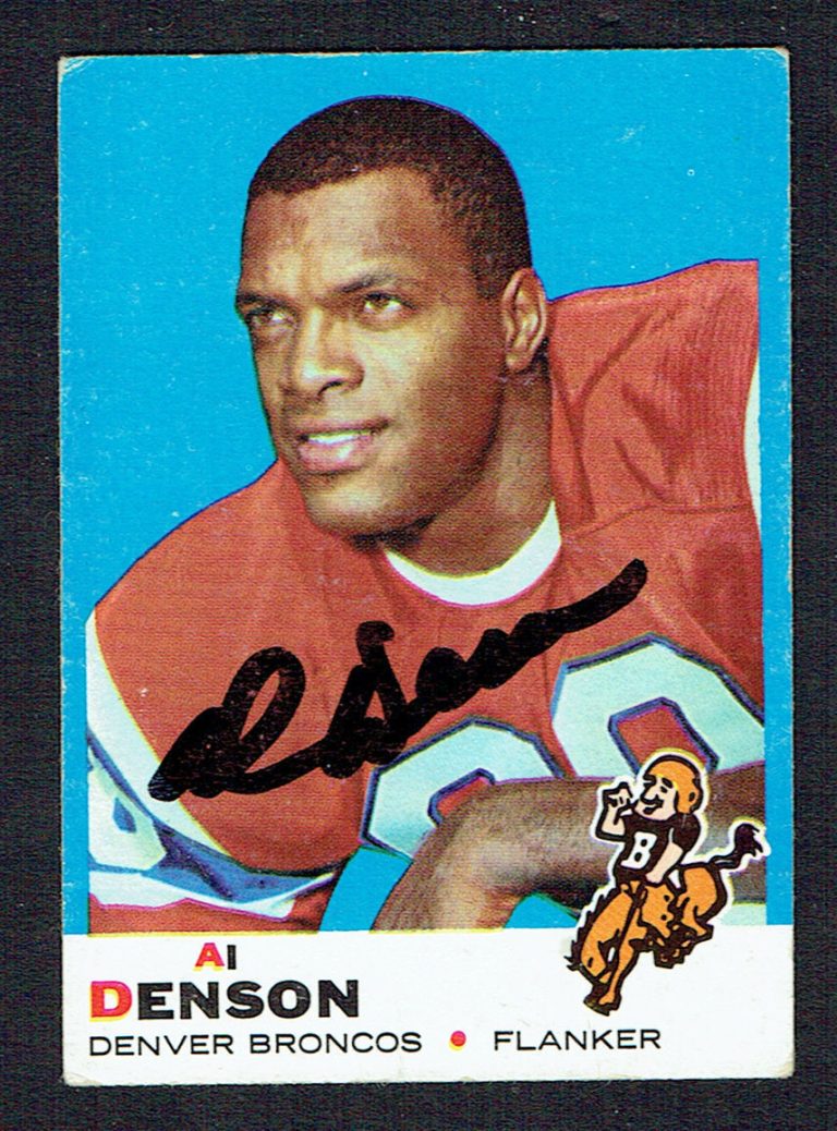Al Denson #110 signed autograph auto 1969 Toops Football Trading Card