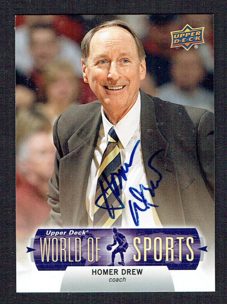 Homer Drew #84 signed autograph auto 2011 Upper Deck World of Sports card
