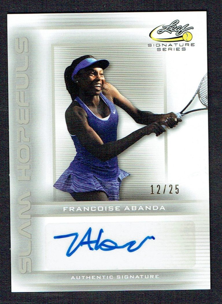 Francoise Abanda #SH-FA1 signed autograph 2017 Leaf Tennis Slam Hopefuls 12/25