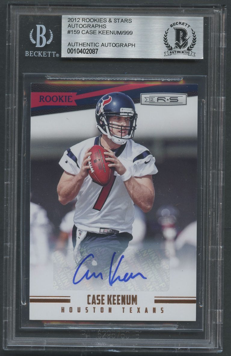 Case Keenum signed autograph auto 2012 Rookies & Stars Panini Card 716/999 BAS