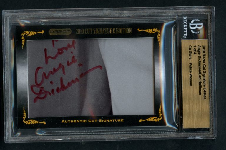 Angie Dickinson & Earl Holliman signed autograph 2010 Razor Cut Signature 1 of 4