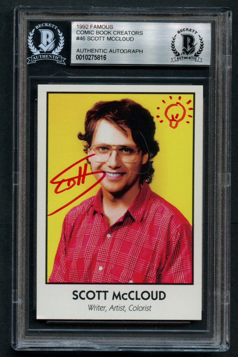 Scott McCloud #46 signed autograph auto 1992 Famous Comic Book Creators Card BAS