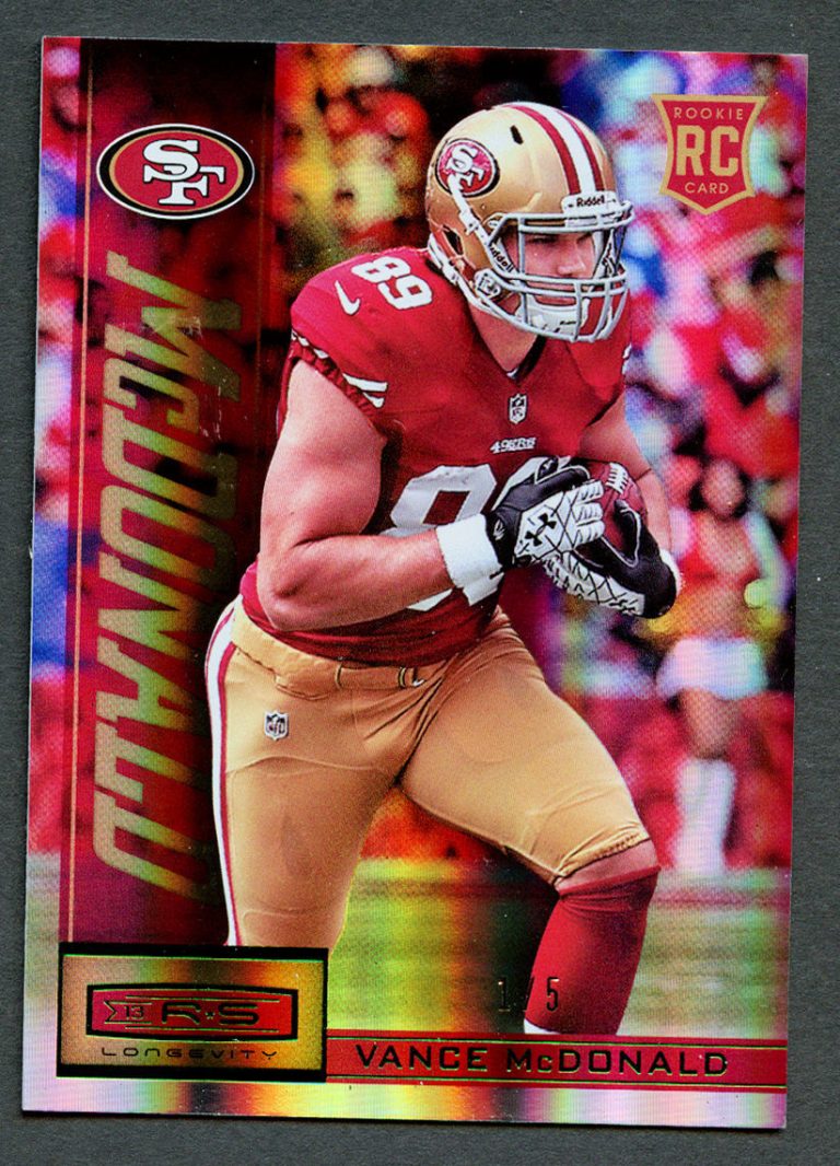Vance McDonald #197 signed autograph auto 2013 Panini Rookies & Stars Rookie 1/5