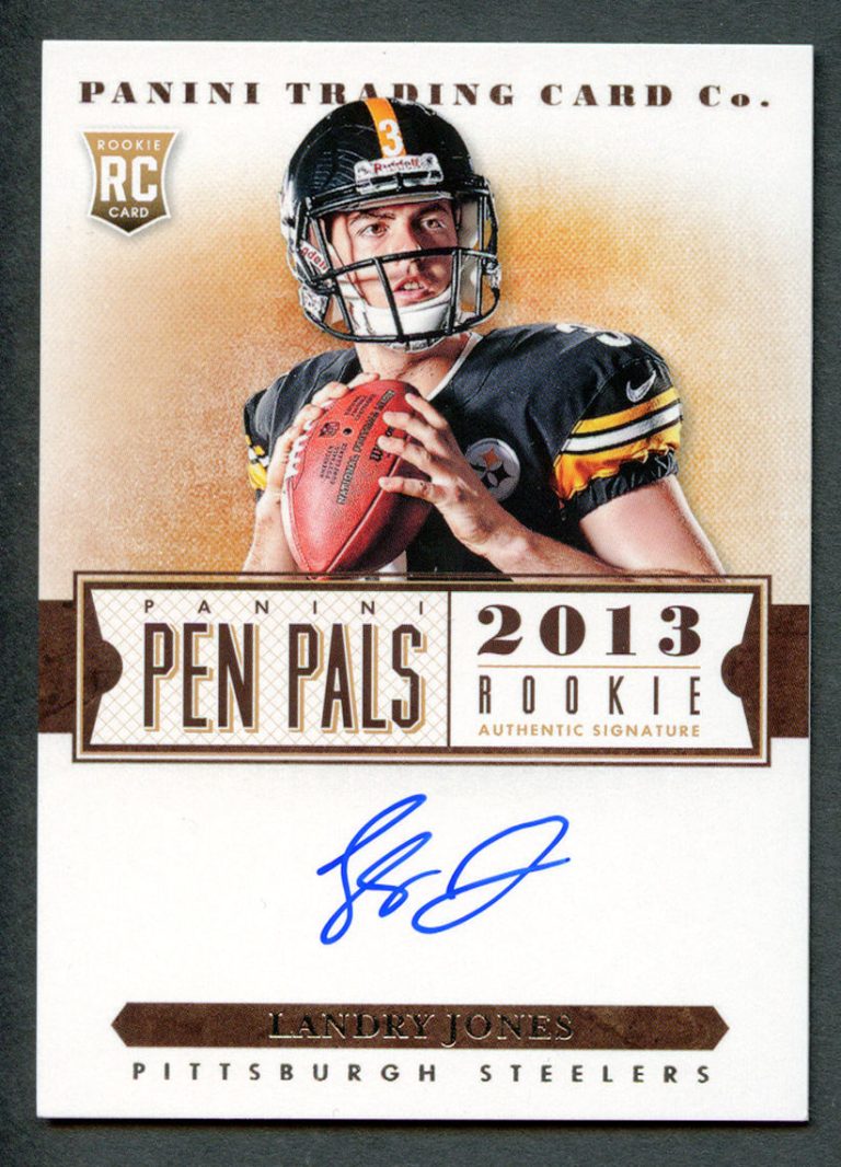 Landry Jones #38 signed autograph auto 2013 Panini Playoff Contenders Pen Pals
