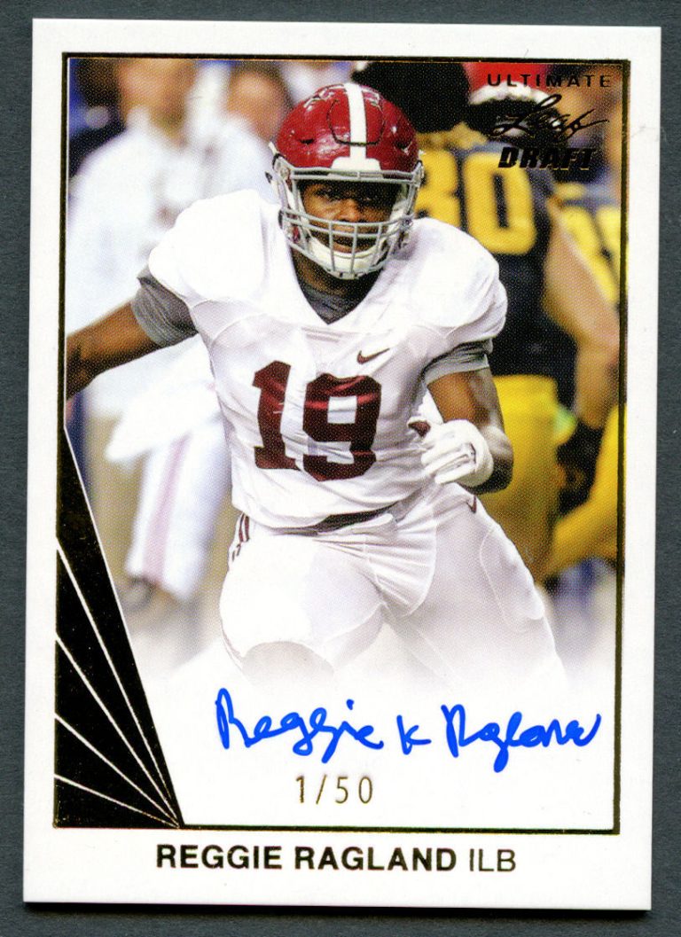 Reggie Ragland #BA-RR1 signed autograph auto 2016 Ultimate Leaf Draft 1/50