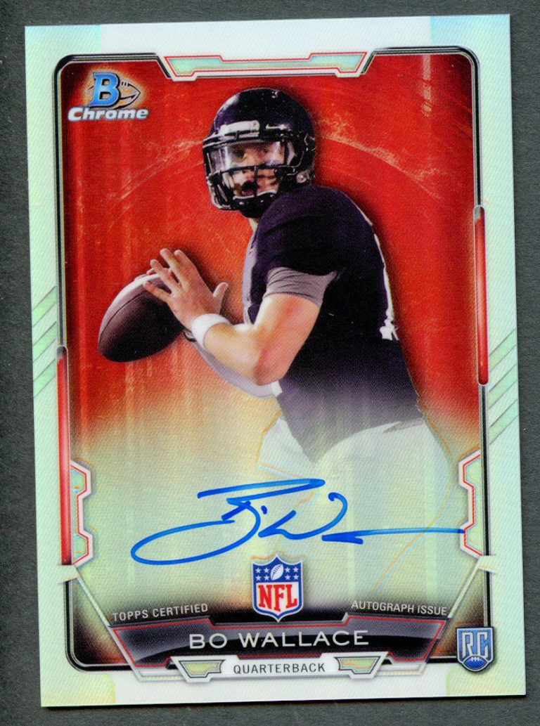 Bo Wallace #RCRA-BW signed autograph auto 2015 Topps Bowman Chrome Refractor