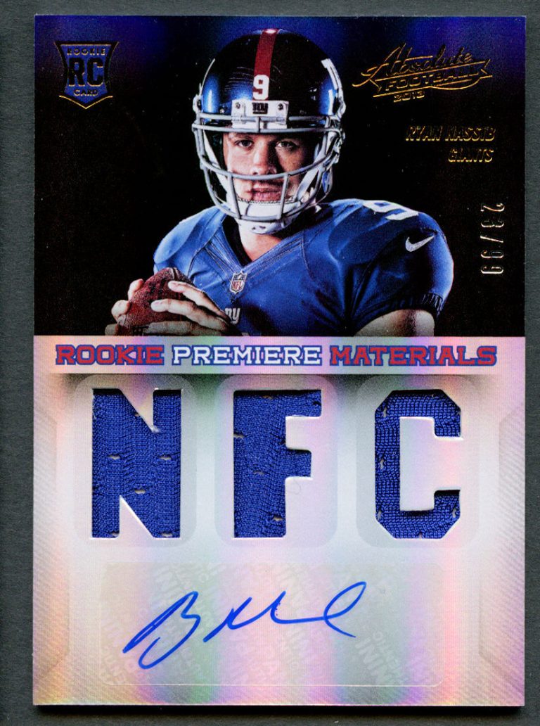 Ryan Nassib #232 signed autograph auto 2013 Panini Absolute Premiere Card 23/99