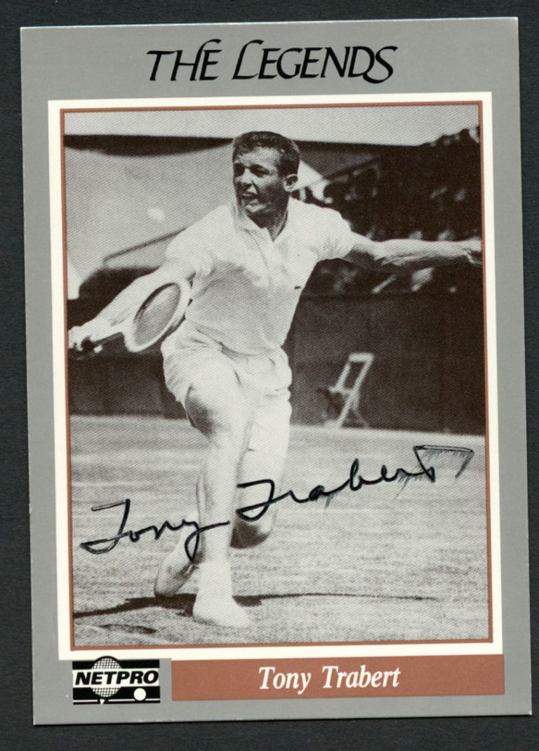 Tony Trabert #8 signed autograph auto 1991 NetPro Legends Tennis Card