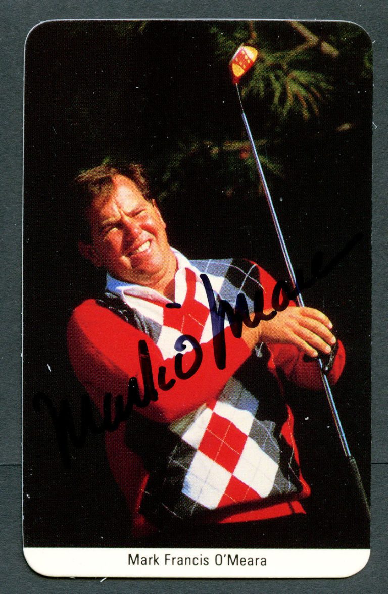 Mark Francis O'Meara signed autograph auto 1986-87 FAX-PAX Golf Trading Card