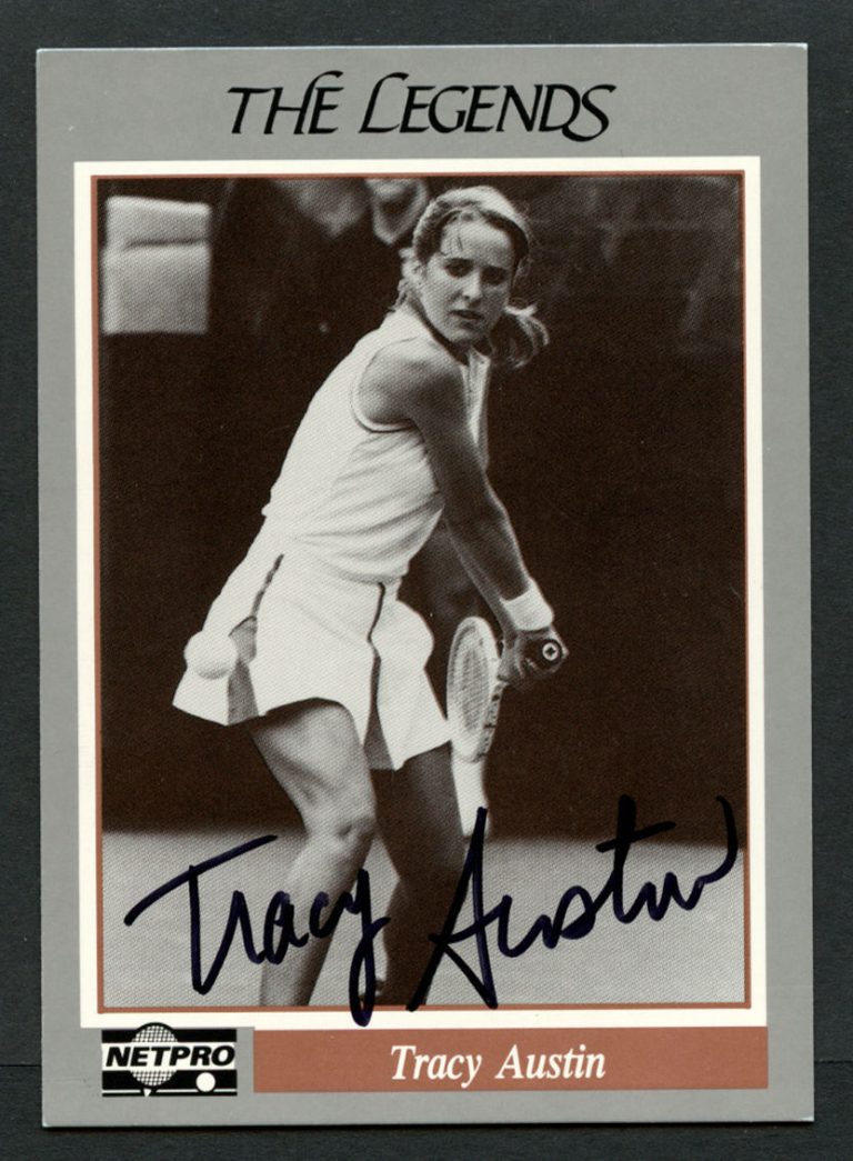Tracy Austin #46 signed autograph auto 1991 NetPro Legends Tennis Card