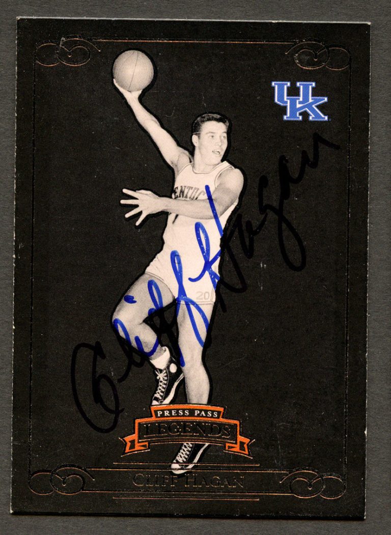 Cliff Hagan #46 signed autograph auto 2008 Press Pass Basketball Legends Card