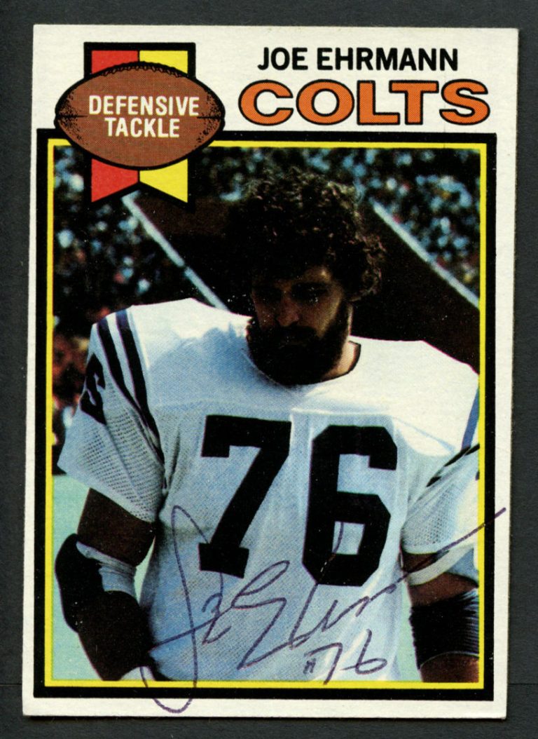 Joe Ehrmann #29 signed autograph auto 1979 Toops Football Trading Card
