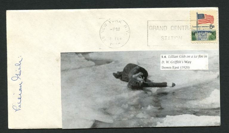 lillian Gish (d. 1993) signed autograph Postal Cover 1st Lady of Cinema PC029