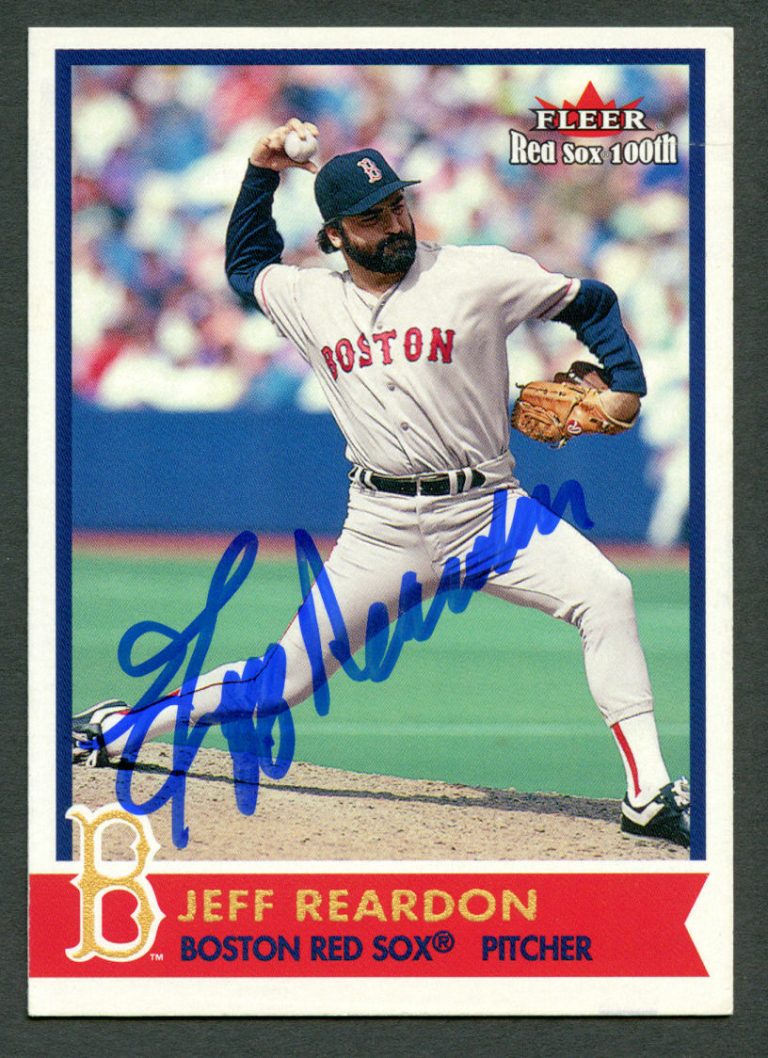 Jeff Reardon #28 signed autograph auto 2001 Fleer Red Sox 100th Baseball Card