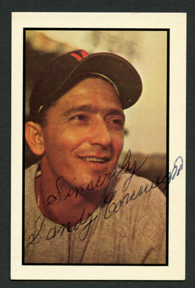 Sandalio Consuegra #89 signed autograph 1983 B.G.H.L.I. Bowman Baseball Card