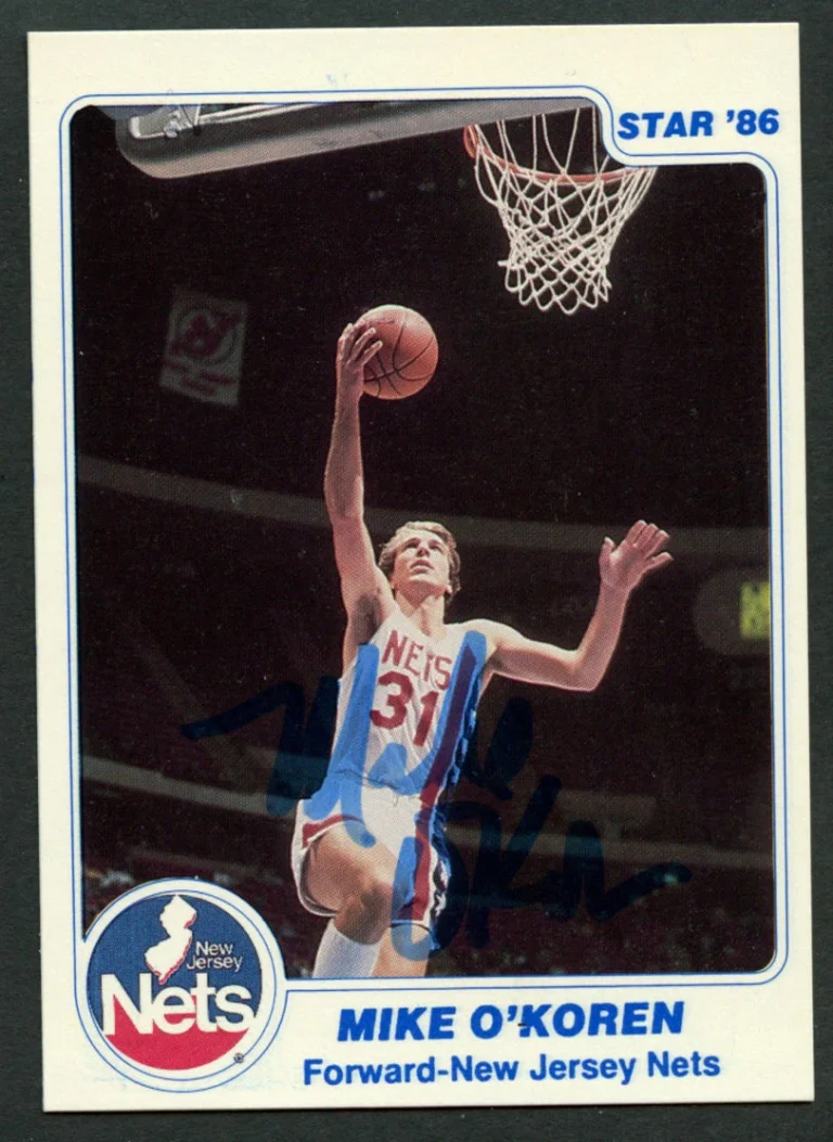 Mike O'Koren #64 signed autograph auto 1985-86 Star Basketball Trading Card