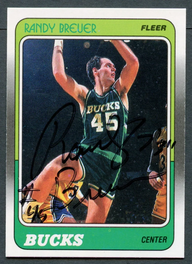 Randy Breuer #73 signed autograph auto 1988-89 Fleer Basketball Trading Card
