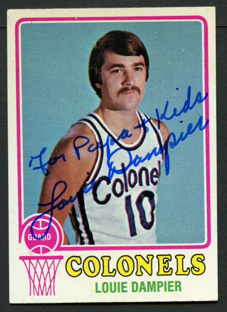 Louie Dampier #183 signed autograph auto 1973-74 Topps Basketball Trading Card