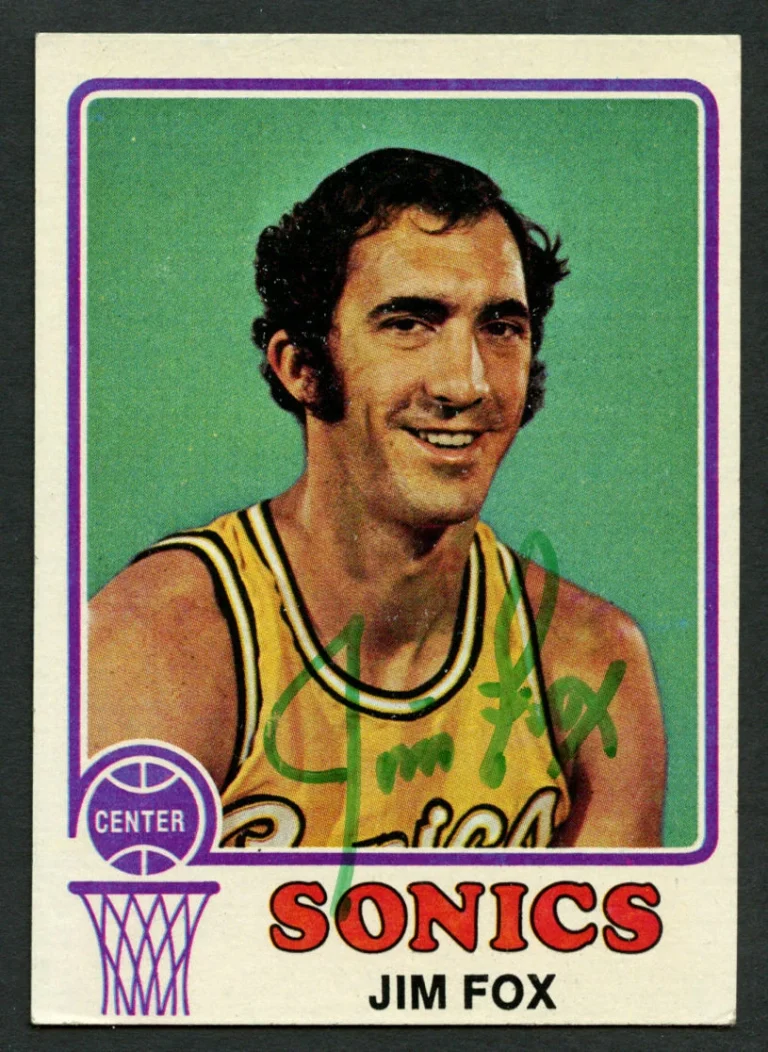 Jim Fox #24 signed autograph auto 1973-74 Topps Basketball Trading Card