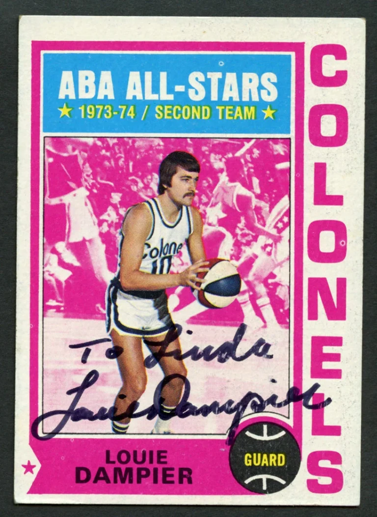 Louie Dampier #255 signed autograph auto 1974-75 Topps Basketball Trading Card