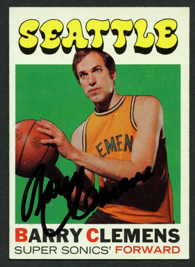 Barry Clemens #119 signed autograph auto 1971-72 Topps Basketball Trading Card