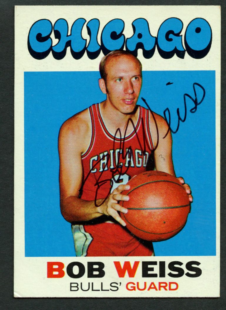 Bob Weiss #128 signed autograph auto 1971-72 Topps Basketball Trading Card