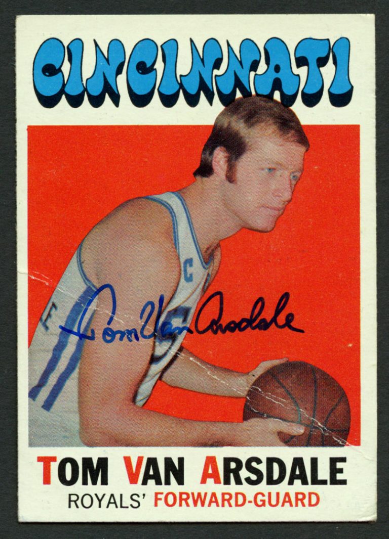 Tom Van Arsdale #75 signed autograph auto 1971-72 Topps Basketball Trading Card