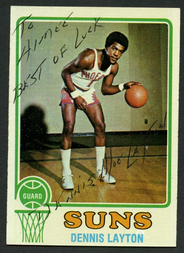 Dennis Layton #81 signed autograph auto 1973-74 Topps Basketball Trading Card