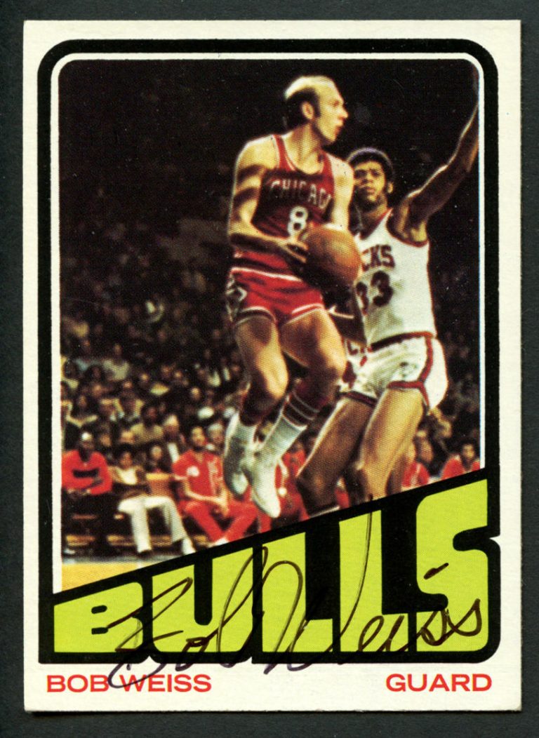 Bob Weiss #141 signed autograph auto 1972-73 Topps Basketball Trading Card