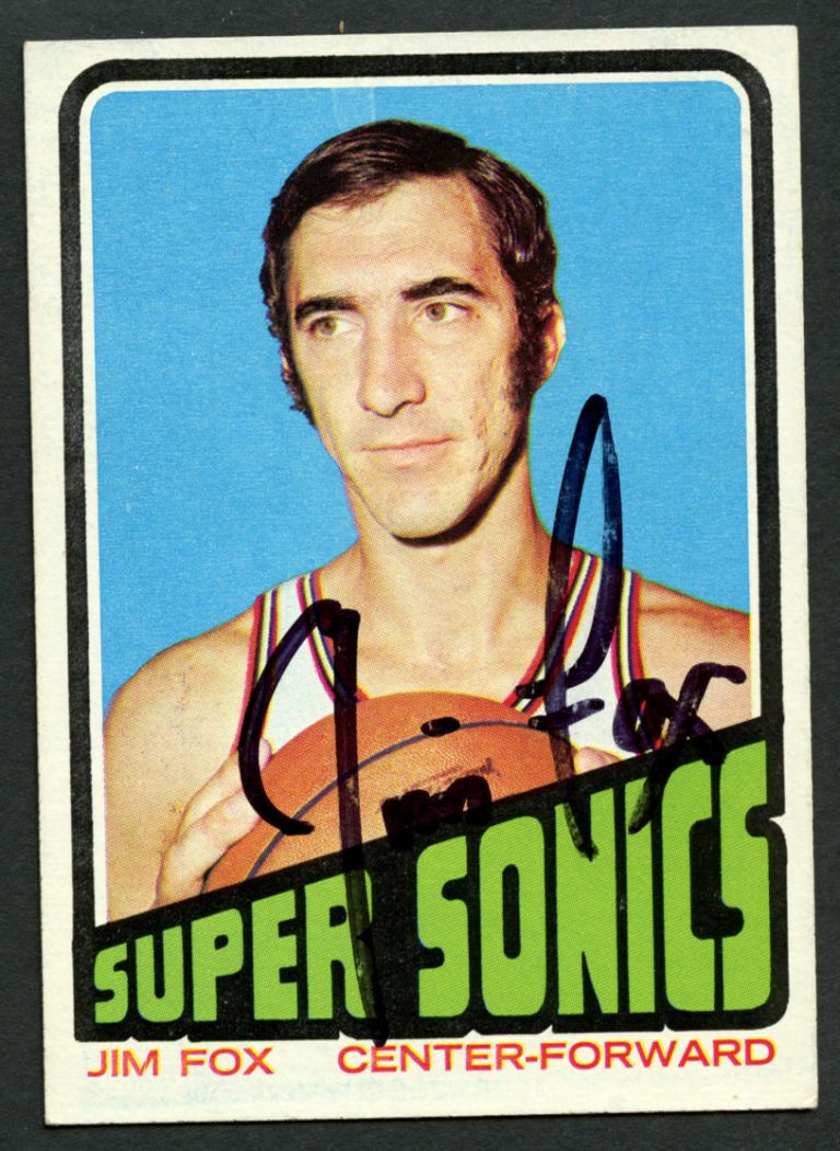 Jim Fox #34 signed autograph auto 1972-73 Topps Basketball Trading Card