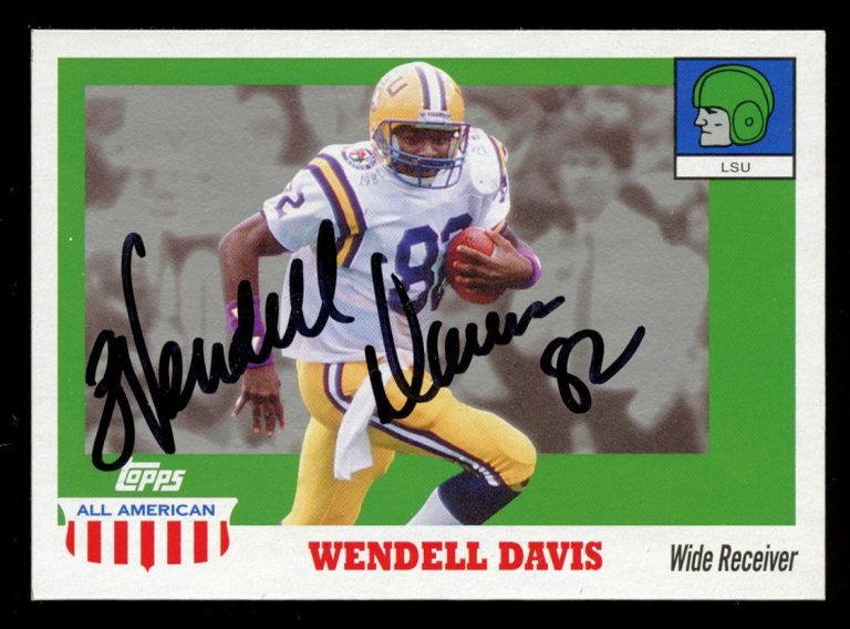 Wendell Davis #84 signed autograph auto 2005 Topps All American Trading Card