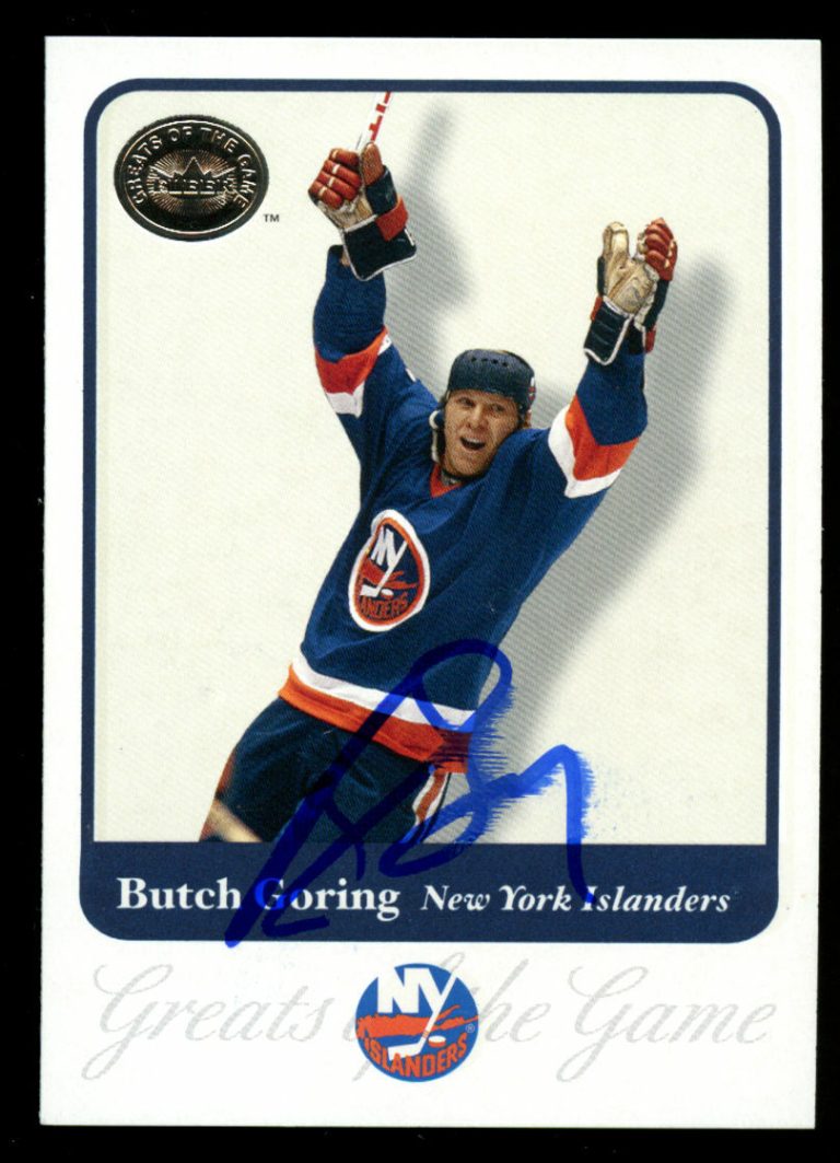 Butch Goring #82 signed autograph auto 2001 Fleer Hockey Greats of the Game GOTG