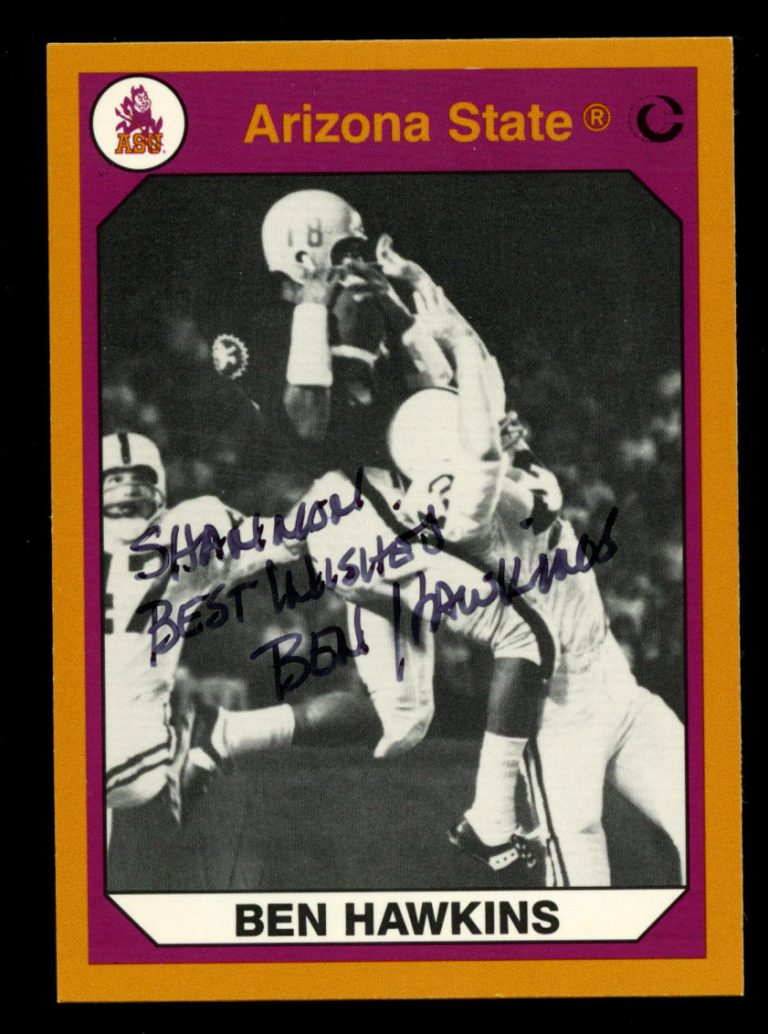 Ben Hawkins #197 signed autograph 1990 Arizona State Collegiate Collection Card