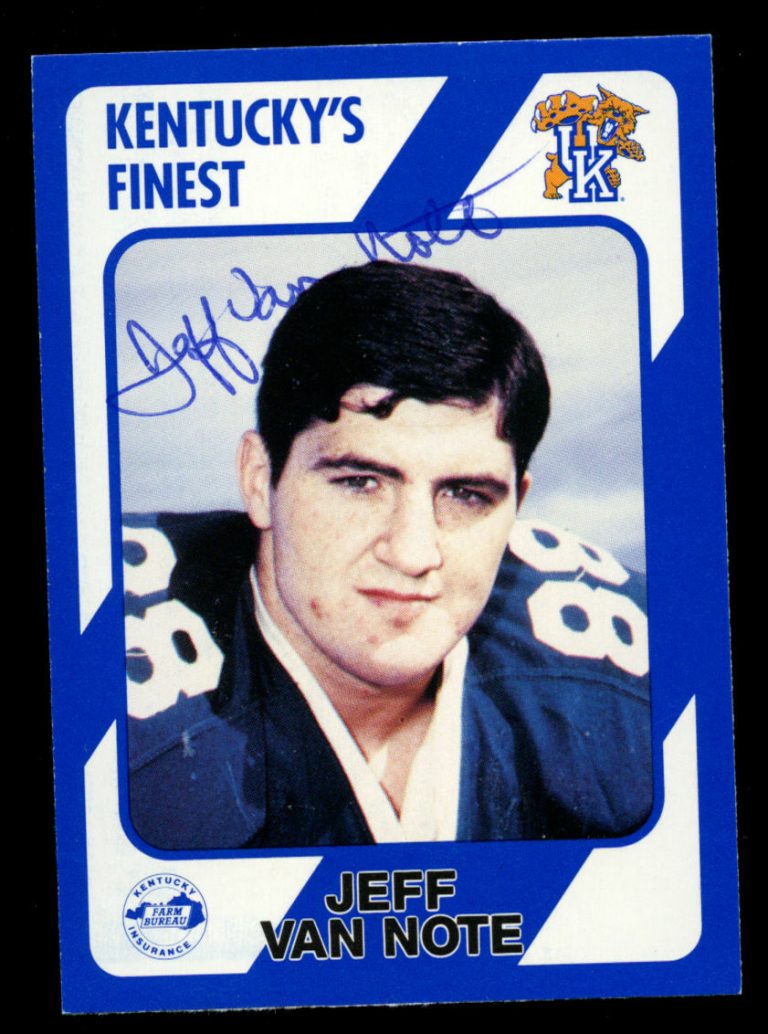 Jeff Van Note #172 signed autograph auto 1989 Kentucky's Finest Collegiate Card