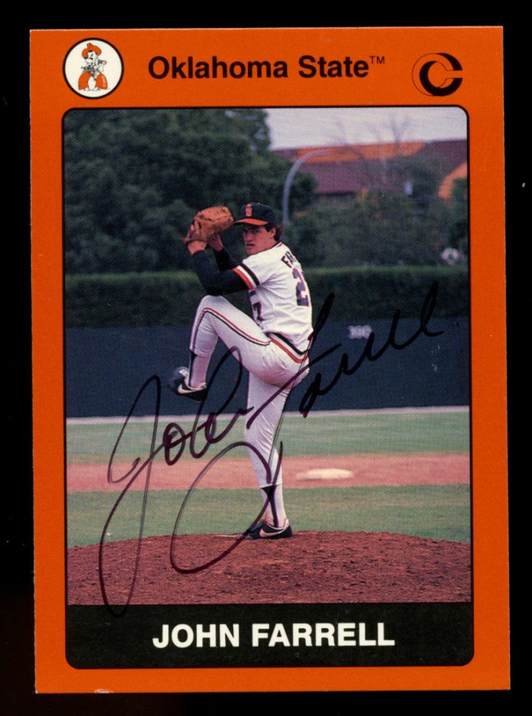 John Farrell #88 signed autograph 1991 Oklahoma State Collegiate Collection Card