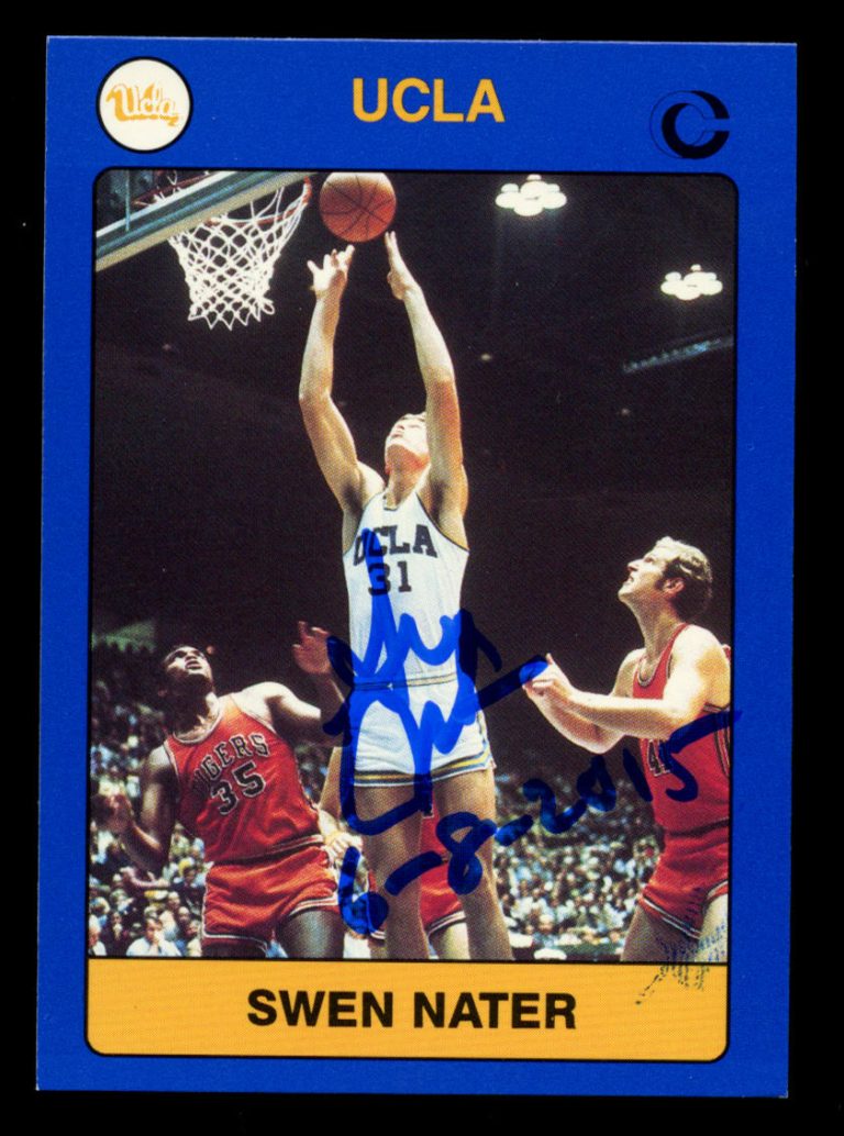 Swen Nater #91 signed autograph auto 1991 UCLA Collegiate Collection Card