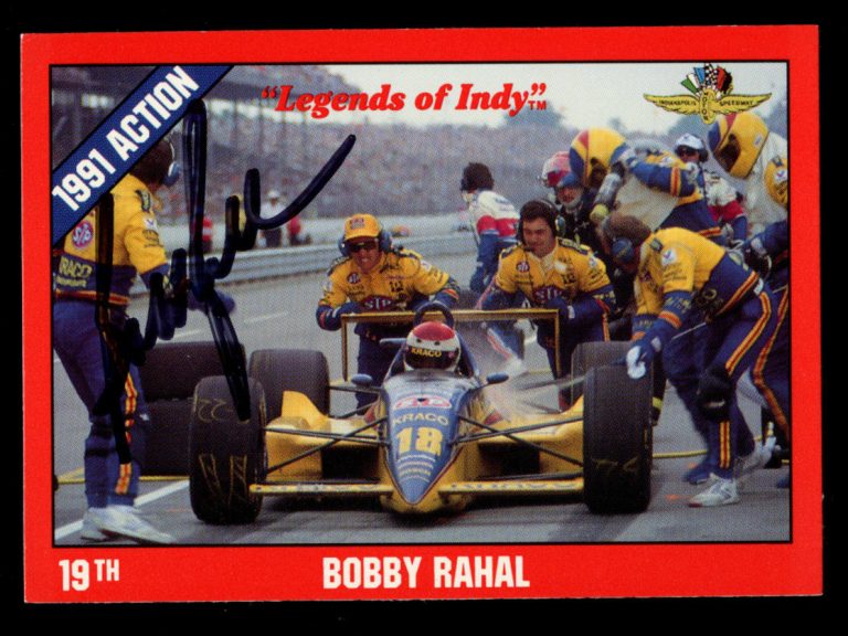 Bobby Rahal #20 signed autograph auto 1992 Legend of Indy Trading Card