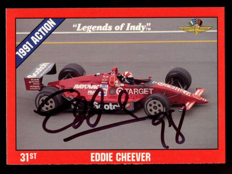 Eddie Cheever #32 signed autograph auto 1992 Legend of Indy Trading Card