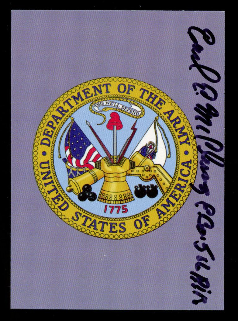Earl McClung (d 2013) signed autograph Band of Brothers 101st Airborne WWII Card