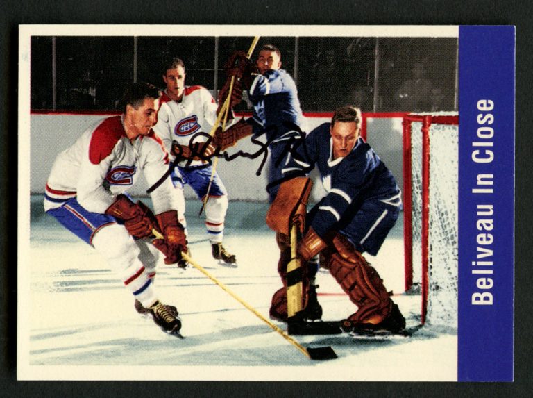 Henri Richard #157 signed autograph 1994 Parkhurst Missing Link 1956-57 Card