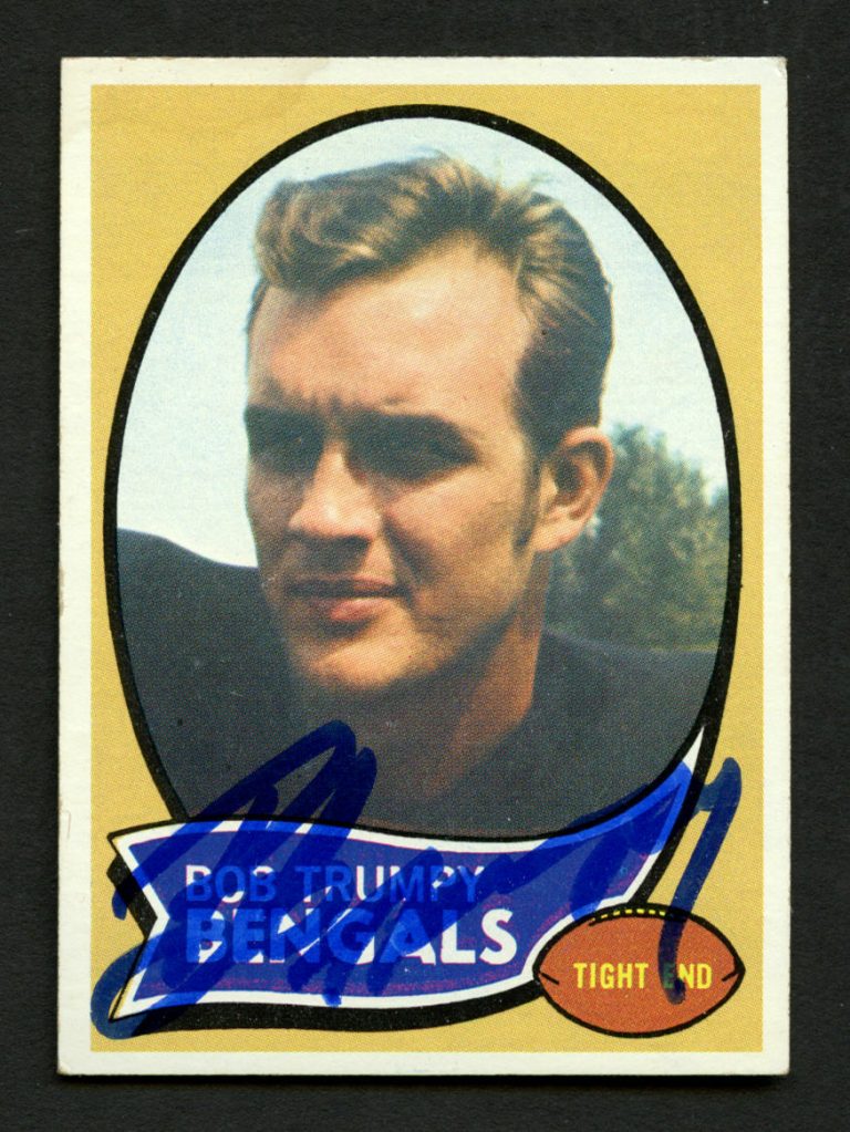 Bob Trumpy #110 signed autograph auto 1970 Topps Football Trading Card