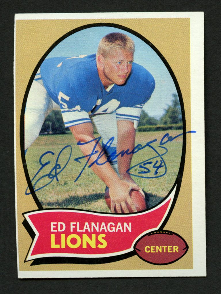 Ed Flanagan #11 signed autograph auto 1970 Topps Football Trading Card