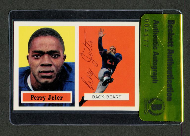 Perry Jeter #19 signed autograph Topps Archives The Ultimate 1957 Series BAS