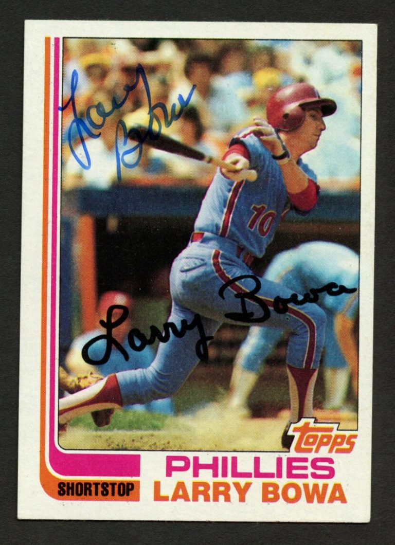 Larry Bowa #515 signed autograph auto 1982 Topps Baseball Trading Card