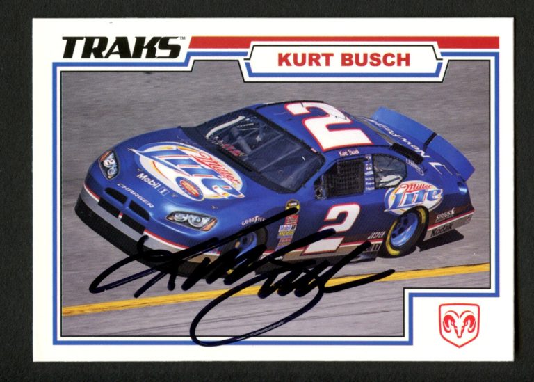Kurt Busch #38 signed autograph auto 2006 TRAKS NASCAR Trading Card