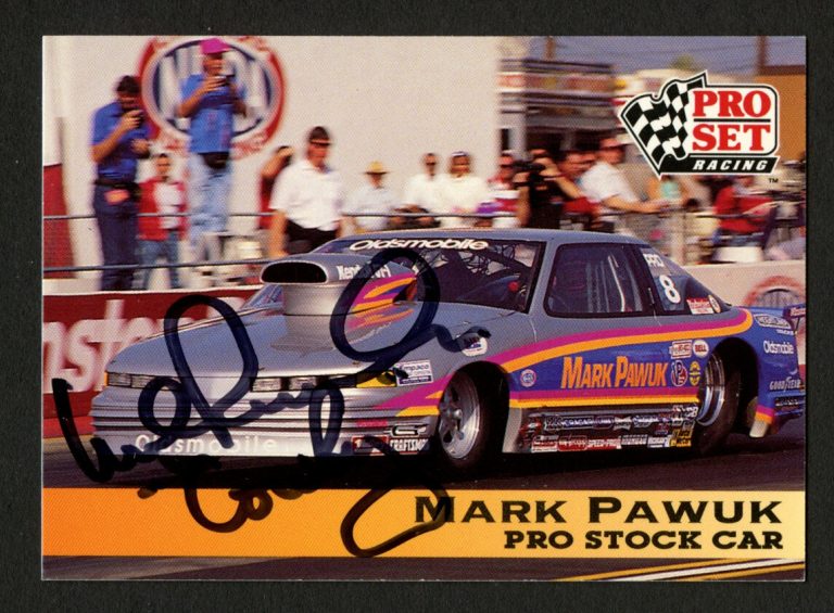 Mark Pawuk #145 signed autograph auto 1992 Pro Set NHRA Car Card