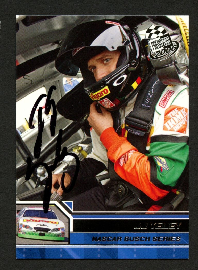 JJ Yeley #34 signed autograph auto 2006 Press Pass NASCAR Trading Card