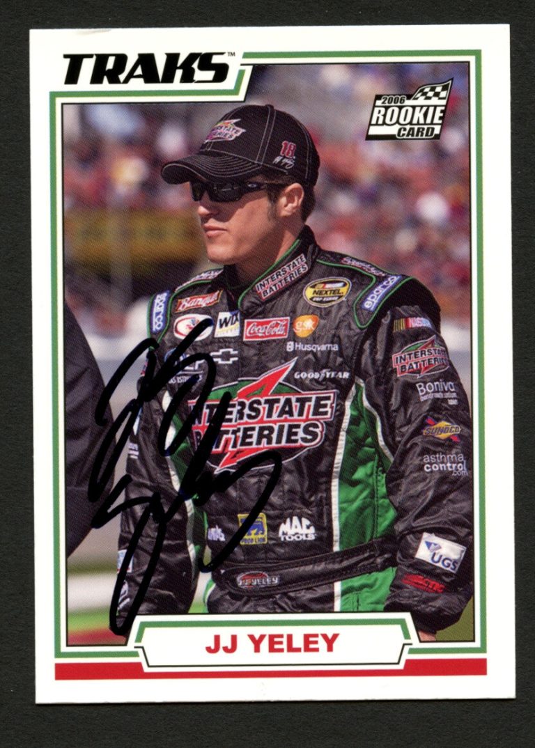 JJ Yeley #36 signed autograph auto 2006 TRAKS NASCAR Trading Card